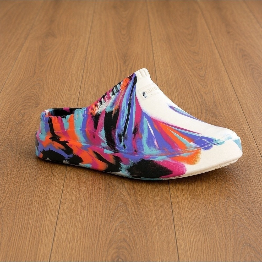 Hunter Bloom Algae Foam Clogs Marble Swirl Multicolor Unisex M11 W12 EU44 NIB